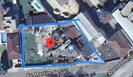 Terreno à venda, 1134 m² por R$ 1.500.000,00 - Martim de Sá - Caraguatatuba/SP