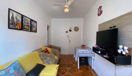 Apartamento com 1 quarto à venda na Rua Deputado Pinheiro Júnior, 58, Vila Caiçara, Praia Grande, 49 m2 por R$ 190.000