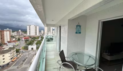 Apartamento com 2 quartos para alugar na Avenida Nossa Senhora de Fátima, 184, Vila Caiçara, Praia Grande, 87 m2 por R$ 4.500
