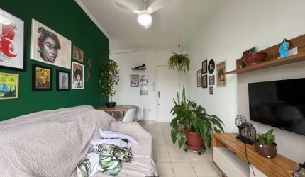 Apartamento à venda em Praia Grande-SP, bairro Real: 1 quarto, 1 sala, 1 banheiro, 1 vaga de garagem!