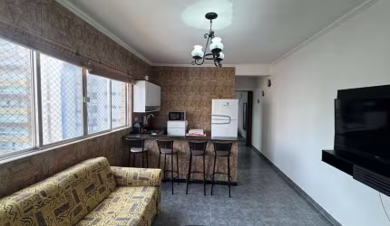 APARTAMENTO DE 2 DORMITÓRIOS PARA LOCAÇÃO DEFINITIVA - VILA CAIÇARA, PRAIA GRANDE SP.