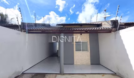 Casa Plana 2 Quartos em Rua Sem Saída Vereda Tropical - Eusébio