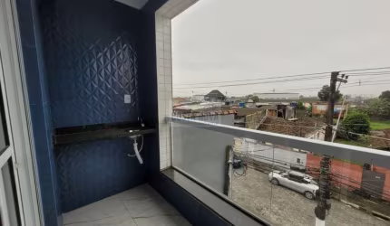 Apartamento novo, 2 quartos, 1 banheiros, 1 vaga, sacada gourmet, 62m², garagem coletiva