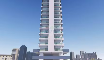 Apartamento de 55m² com 1 suíte e varanda gourmet com churrasqueira no Marapé em Santos