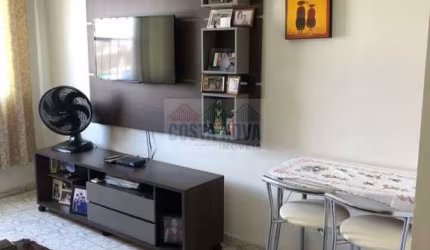 Apartamento de 63m², com 1 quarto, sala, cozinha, banheiro e garagem