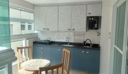 Apartamento decorado à venda, 69m², 2 dormitórios sendo 1 suíte. Boqueirão, Praia Grande