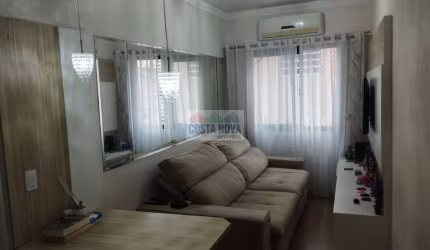 Apartamento à venda de 50m², 1 quarto, 1 sala, 1 banheiro e vaga em São Vicente