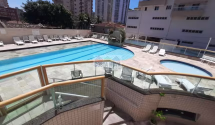 Apartamento 1 dormitório, 1 banheiro, 1 vaga de garagem. Lazer completo e vista mar