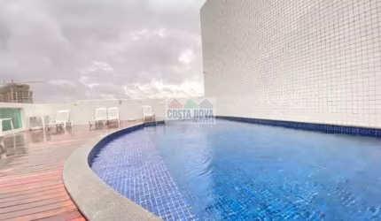 Apartamento à venda com 42m², 1 quarto (suíte), com lavabo e 1 vaga em Marapé - Santos