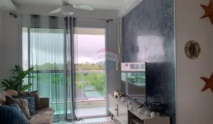 Apartamento 3 Quartos Mobiliado no Palm Village Acqua em Muro Alto - PE