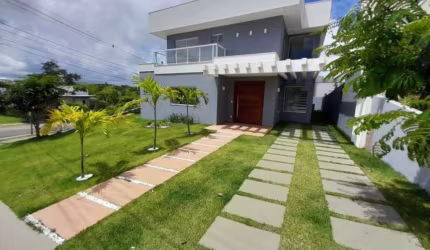 Casa em condomínio fechado com 4 quartos à venda na Rua Principal, Alphaville (Abrantes), Camaçari por R$ 1.670.000