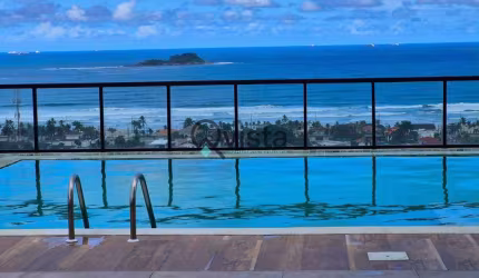 Apartamento com lazer completo e piscina com vista para o mar na Enseada no Guarujá | QVista