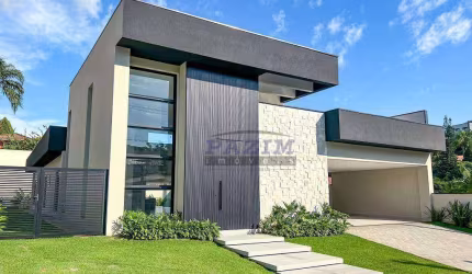 Casa térrea, nova, projeto moderno, próximo ao lago principal