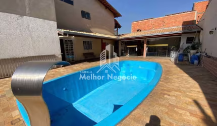 Casa à venda no Residencial Vila Uniao em Campinas,SP. Com 4 dorms, 3 banheiros, 3 vagas de garagem e com piscina.