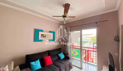 AP1844 Apartamento à venda com 2 dormitórios sendo 1 suíte, sala para 2 ambientes com sacada. Vila Industrial, Campinas, SP