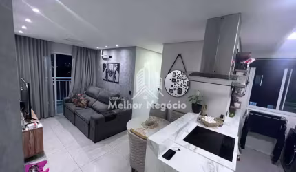 Apartamento à Venda com 02 dormitórios com suíte, no condomínio Unique Residence, no Jardim Santa Izabel, em Hortolândia, SP.
