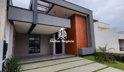 Casa à venda com 3 dormitórios sendo 1 suíte no Condomínio Terras da Estância no bairro Vila Monte Alegre, em Paulínia/SP