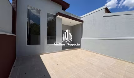 Casa à venda no Jardim São Domingos, Sumaré, SP. Casa recém-construída com 2 dorms, sendo 1 suíte, 2 banheiros e 2 vagas de garage