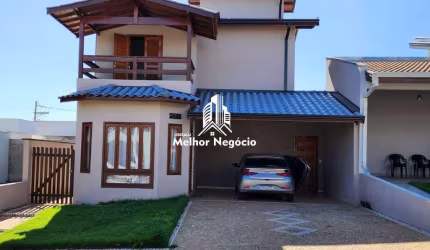 Casa Porteira Fechada com 03 dormitórios sendo os 03 suítes à venda no Condomínio Residencial Real Park em Sumaré/SP