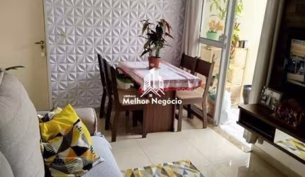 Apartamento 56m² à venda, 2 Dormitórios (Quartos), 1 banheiro -Condominio Engenho Resende - Vale do Sol, Piracicaba, SP