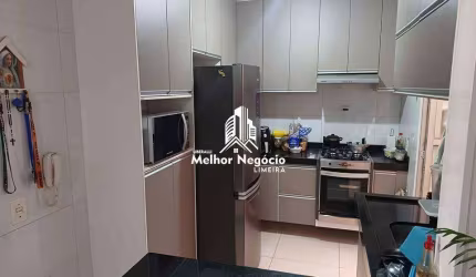 Apartamento à venda no Condomínio Parque dos Alpes – Bairro Jardim da Colina Verde, Limeira, SP Apartamento térreo com 2 dormitórios, 1 banheiro e 1 v