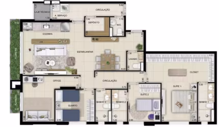 Apartamento 4 quartos Setor Marista