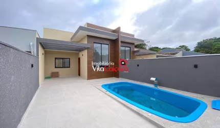 Casa nova com 3 quartos próximo do mar em Matinhos