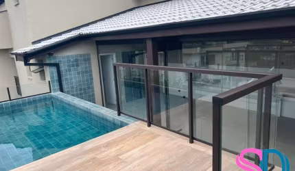 Apartamento para venda, com piscina privativa, varanda gourmet com churrasqueira, no Itaguá, Ubatuba SP