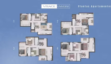 APARTAMENTO 3Q - NA PLANTA - UNIVERSITÁRIO