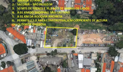 Terreno à venda em São Paulo-SP, bairro Sacomã: oportunidade única para investimento imobiliário!