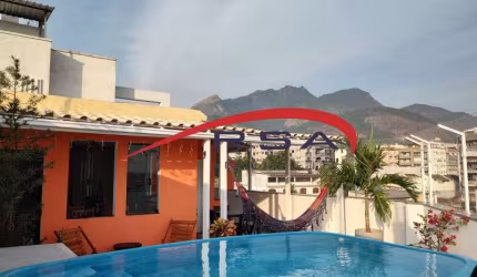 Cobertura de Luxo com 3 Quartos em Jacarepaguá, Rio de Janeiro - RJ: 2 Suítes, 1 Sala, 4 Banheiros, 2 Vagas de Garagem, 178m²