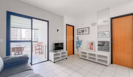 Apto Studio Frente para praca, 50 m², 1 suite, 1 vaga
