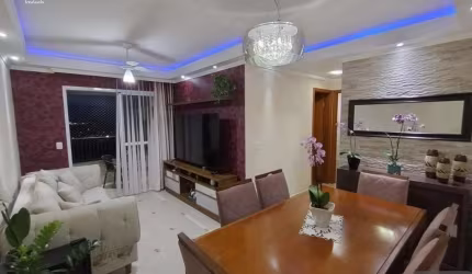 Apartamento com 65m² com 02 dormitorios sendo 01 suite  Parque Residencial Flamboyant