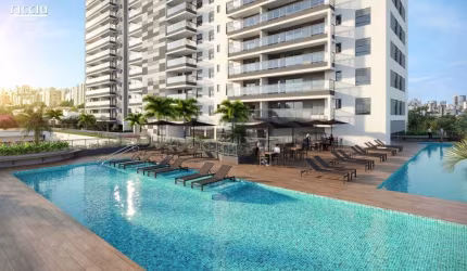 Ed. Quadria Aquarius - Apartamento à venda - 69,73 m², 2 Dormitórios (1 Suíte), ampla sacada, 1 Vaga - Andar Alto