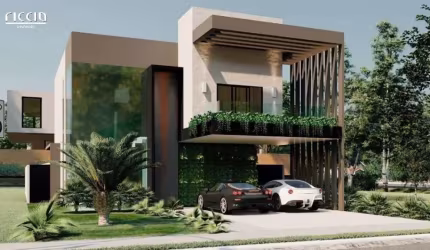 Casa em condomínio fechado Santa Mônica - Caçapava/SP - 3 suítes, varanda gourmet com piscina