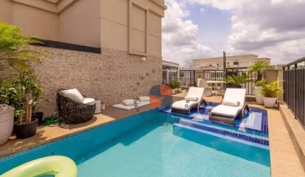 Cobertura 192m2 de área útil, com piscina privativa, varanda gourmet, 3 vagas e com depósito! Lazer Completo!