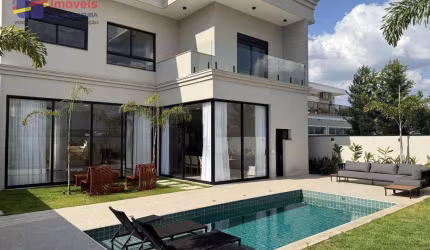 Condomínio Fechado Alto Padrão, 4 suítes, piscina, espaço gourmet, segurança 24hs