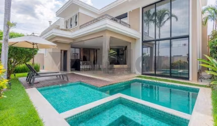 Casa em condomínio fechado com 3 quartos à venda na Rua Sérgio Bortolotto, 100, Loteamento Parque dos Alecrins, Campinas, 375 m2 por R$ 2.850.000