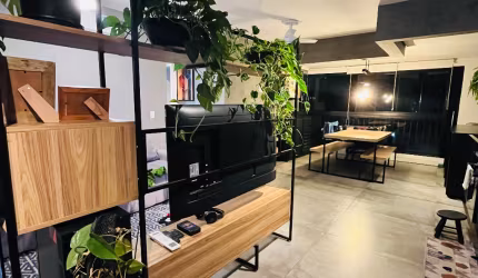 Lindo apartamento com 3 quartos MOBILIADO para alugar em Alphaville.