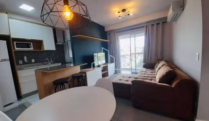 Apartamento mobiliado,1dormitório para alugar,50m² por R$ 4.500 -Alphaville