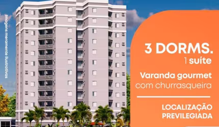 Apartamento com 3 dormitórios - lançamento  -  Mogi Guaçu Miami Residence