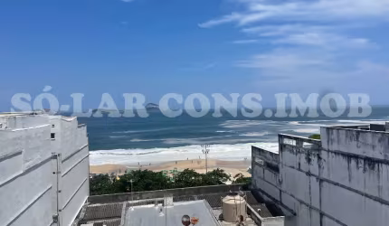 Leblon, cobertura na quadra da praia com 191m²
