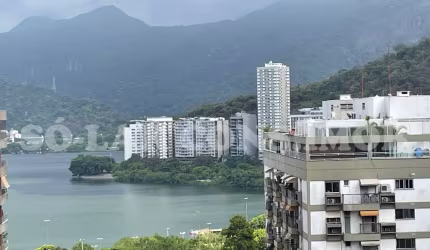 Lagoa, apartamento com 95m²,  3 quartos com vista