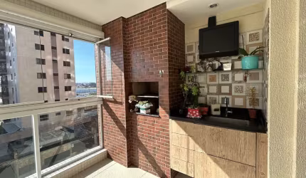Apartamento 127 m² no Bairro Santa Paula, SCS - 3 suítes, 3 vagas, terraço com churrasqueira, lazer
