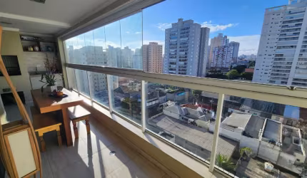 Apartamento 108 m², 2 dormitórios, 1 suíte, sala ampliada, 3 vagas, terraço churrasqueira,- SCsul