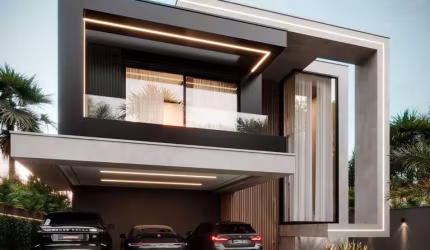 Bela Casa em condomínio com 4 suítes, 1 Master e 535m².