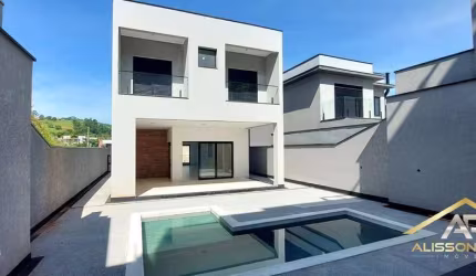 Casa nova NEW VILLE, 4 Suítes, 4 vagas e 358m². Suru - Santana Parnaíba.