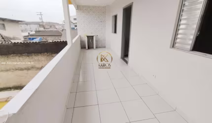 Casa Sobreposta para Locação em Guarujá, Sítio Paecara (Vicente de Carvalho), 2 dormitórios, 1 banheiro, 1 vaga