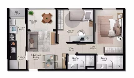 Apartamento em Jardim Camburi - Vitória ES