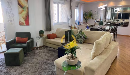 Apartamento à venda no Condomínio Golden Palace - 141m² - 3 suítes - 5 banheiros - depósito - 3 vagas - varanda gourmet com churrasqueira